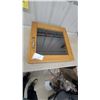 Image 1 : Oak Display Case No Key 6.6 x 23.6 x 6.6"