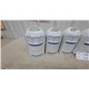 Image 2 : White Ceramic Canister Set with Blue Greek Key Design and Spice Jars 9 Pc. Made in Germany
