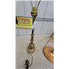 Image 3 : Mid-Century Copper and Wood Floor Lamp with Adjustable Cone Shade Table Lamp Light Fixture