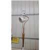 Image 5 : Mid-Century Copper and Wood Floor Lamp with Adjustable Cone Shade Table Lamp Light Fixture