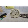 Image 2 : Vintage Box Fan and Double Burner Electric Hot Plate Starbuck Drinkware and Lamp