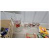 Image 4 : Vintage Christmas Light Bulbs, Poinsettia Glassware, Dolls, and More