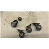 Image 4 : Assorted Swivel Casters with Plate Mounts, Various Sizes