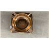 Image 7 : Vintage Ashtrays, Brass Carriage Clock (Crack on Face) Cast Iron Wheat Sheaf Doorstop, Matchbooks