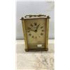 Image 8 : Vintage Ashtrays, Brass Carriage Clock (Crack on Face) Cast Iron Wheat Sheaf Doorstop, Matchbooks