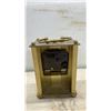 Image 9 : Vintage Ashtrays, Brass Carriage Clock (Crack on Face) Cast Iron Wheat Sheaf Doorstop, Matchbooks