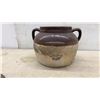 Image 6 : Vintage Stoneware Bean Pot with Handles, Mixing Bowl, 2 Lids