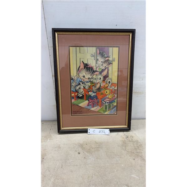 Party Time by Ruth Newton Framed Picture 18 x 14"