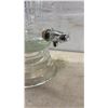 Image 2 : Vintage Long John Beverage Dispenser, Ribbed Glass on Pedestal Base