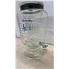 Image 3 : Vintage Long John Beverage Dispenser, Ribbed Glass on Pedestal Base