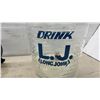 Image 6 : Vintage Long John Beverage Dispenser, Ribbed Glass on Pedestal Base