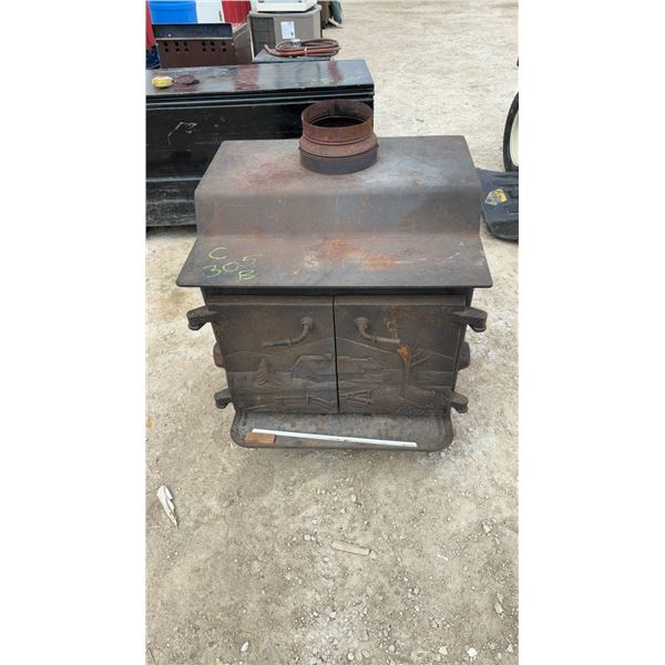 Les Poincons Cast Wood Burning Stove 28 x 27 x 36