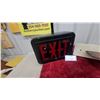 Image 3 : 2xVintage Metal Exit Sign with Ceiling Mount Pole