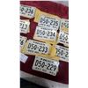Image 3 : Collection of Minnesota Motorcycle License Plates, December 1980, Dealer Plates D50 Series and More
