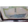 Image 2 : Carpathia Ocean Liner Framed Print with Mirrored Border 28 x 16.6"