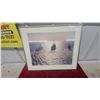 Image 1 : Framed "Baltic Patrol" Naval Ship Print 17 x 21"