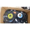 Image 5 : Box of 45 RPM Vinyl Records Including Black Sabbath, Pat Benatar, Chicago, and More Ready 4 the