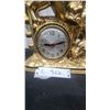 Image 2 : Gold-Tone Western Cowboy on Bucking Horse Mantel Clock with Fence Detail Sessions