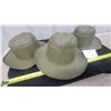 Image 3 : 3x Metal Western Cowboy Hats ??Planters Decore