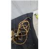 Image 9 : Vintage Brass Horse and Horseshoe Mantel Clock with Lamp