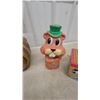 Image 4 : Pork Barrel Pig Coin Bank, Beaver Bank with Green Hat, and Noah's Ark Toy