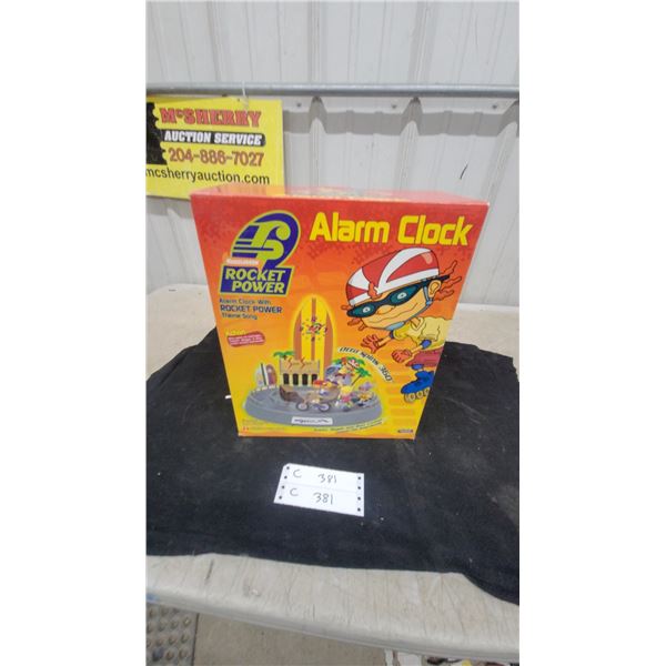Nickelodeon Rocket Power Alarm Clock with Theme Song in Original Box N.O.S