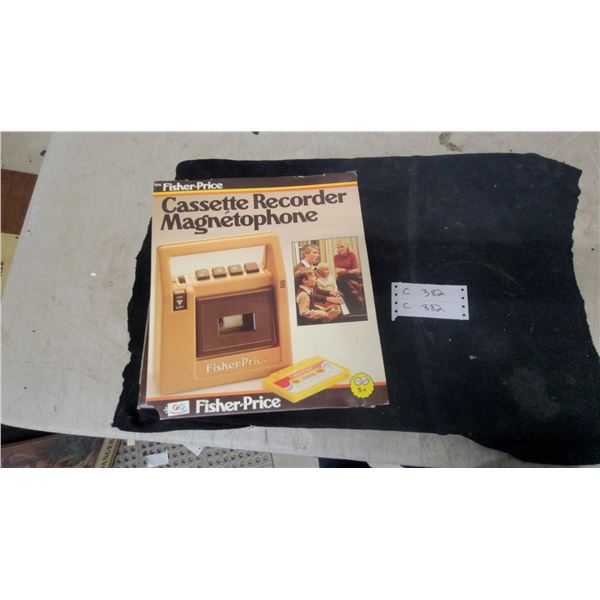 Fisher-Price Cassette Recorder Magnetophone in Original Box with Manual N.O.S