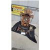 Image 1 : Two German-Style Carved Wood Cuckoo Clocks with Pinecone Weights and Accessories