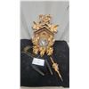 Image 1 : Carved Wood Cuckoo Clock with Pinecone Weights, Pendulum, and Chain German