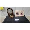 Image 1 : Mastercrafters Swinging Children Electric Motion Clock with Two Framed Silouetts
