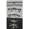 Image 2 : Collection of Seven Pairs of Decorative Reading Eyeglass Frames with Display Stand