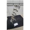 Image 4 : Collection of Seven Pairs of Decorative Reading Eyeglass Frames with Display Stand