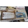 Image 3 : Collection of Vintage Plastic Model Kits Including USS Lexington, F/A-18 Hornet, and More