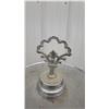 Image 5 : Vintage Chrome and Aluminum Pedestal Smoking Stand with Decorative Handle