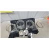 Image 6 : Set of 4x Clear Glass Store Canisters with Chrome Lids