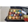 Image 3 : Vintage Pool Ball Set with Bumper Pool Balls and More