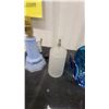 Image 4 : Art Deco Blue Glass Lamp Base, Frosted Glass Shade, and Blue Art Glass Bowl Plus