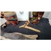 Image 7 : Carved Wooden Bird Sculpture, Ceramic Totem Pole Decanter, Nemadji Vase, and More