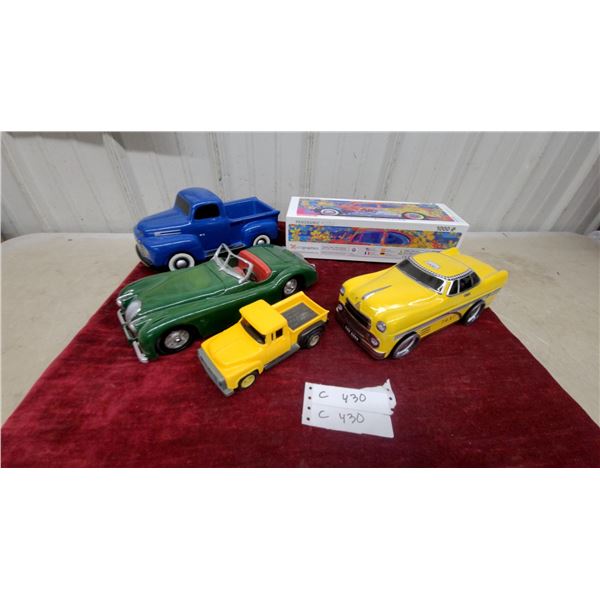 Collection of Decorative Car Models and Eurographics Beetle Splash Panoramic Puzzle and More