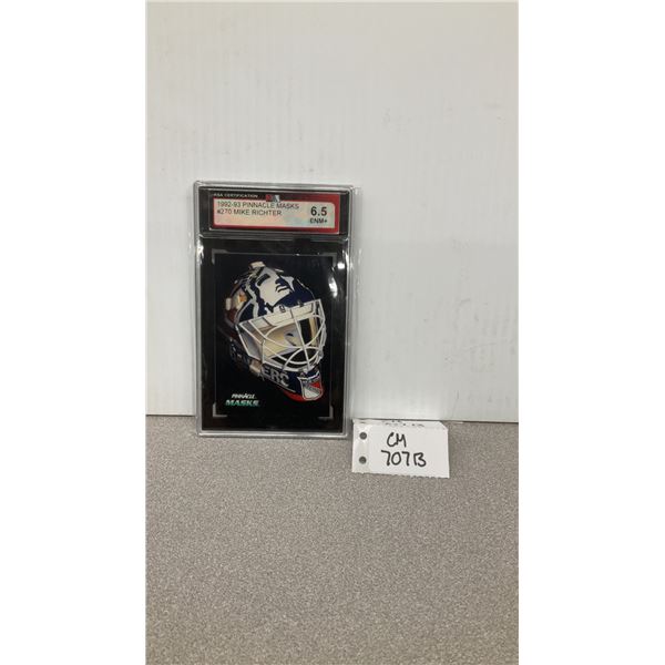 Graded Mike Richter Pinnacle Masks Card