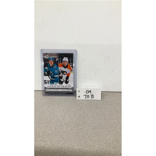 Macklin Celebrini Young Guns Checklist Card
