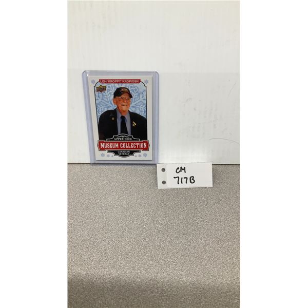 Winnipeg Jets Superfan Len "Kroppy" Kropioski Card