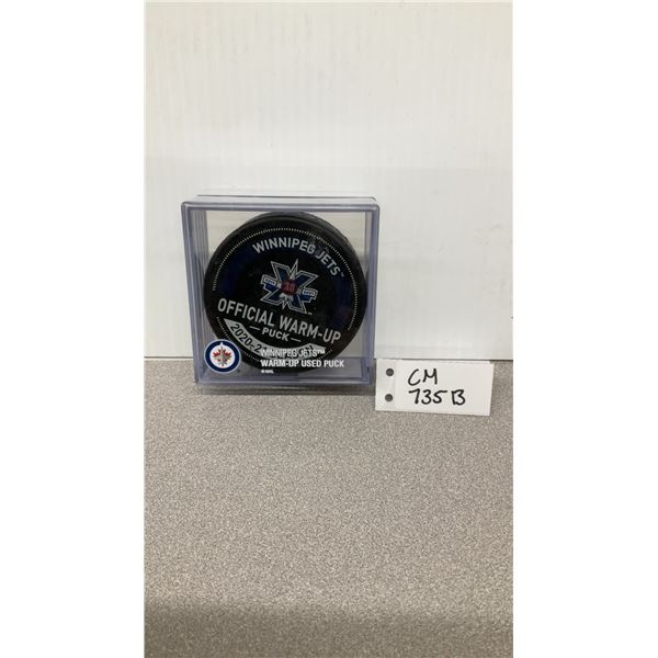 Official Winnipeg Jets 10th Anniversary Warm up Puck
