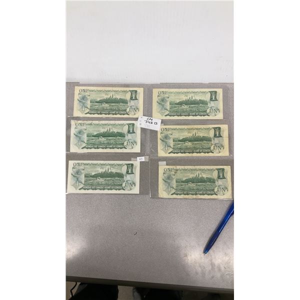 Canada $1 Bill Collection