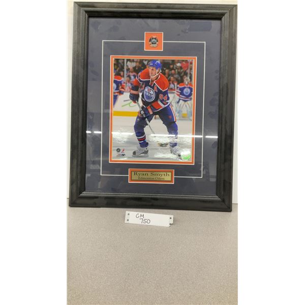 Framed Ryan Smyth Edmonton Oilers Photo