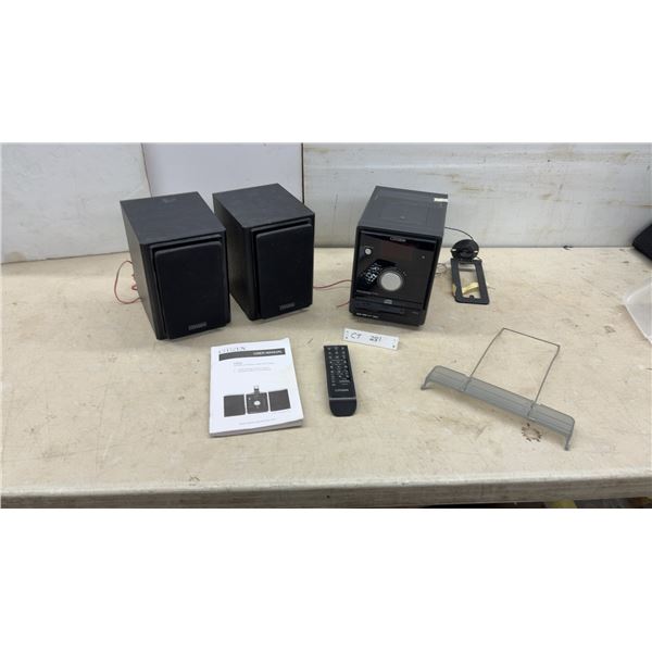 Citizen CS854 CD Micro Component System with Speakers, and Remote
