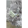 Image 3 : White Artificial Christmas Tree with Pre-Lit LED Lights and Controller 45" Tall