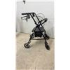 Image 6 : Medical Shower Chair with Armrests, Round Bath Stool, and Carex Rollator Walker