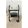Image 7 : Medical Shower Chair with Armrests, Round Bath Stool, and Carex Rollator Walker
