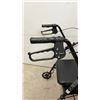 Image 9 : Medical Shower Chair with Armrests, Round Bath Stool, and Carex Rollator Walker